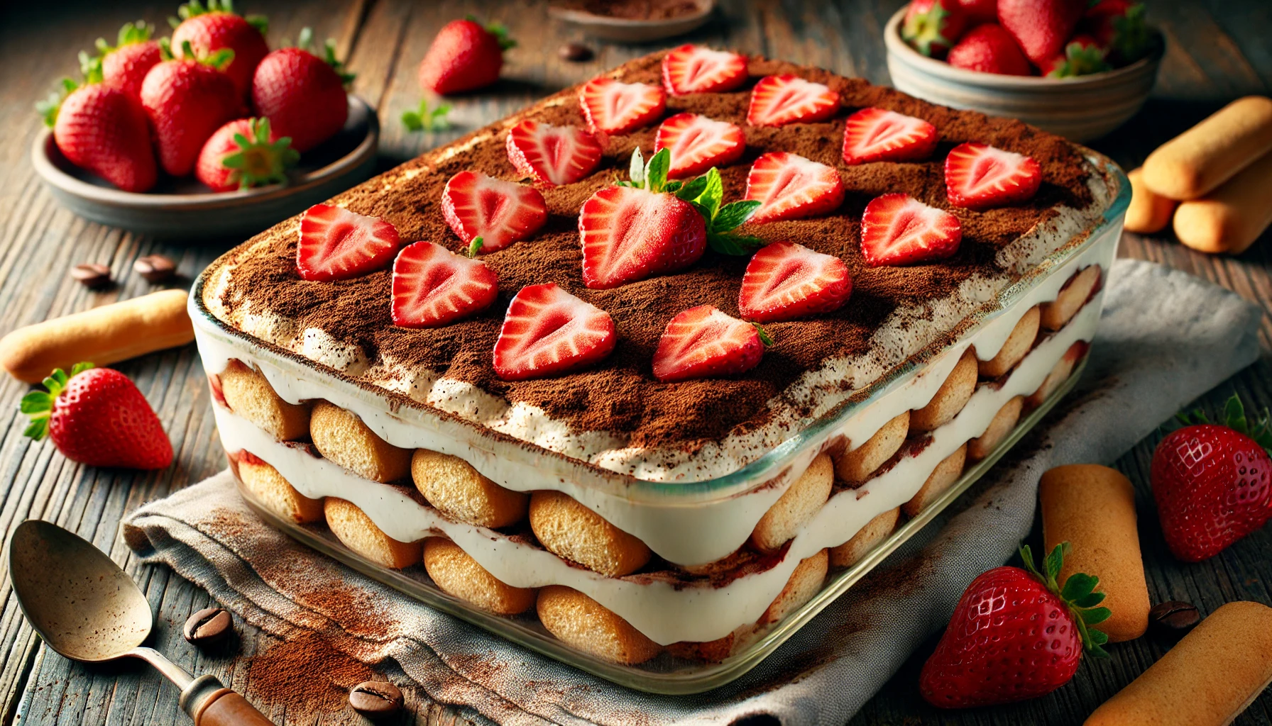 Aardbeien Tiramisu