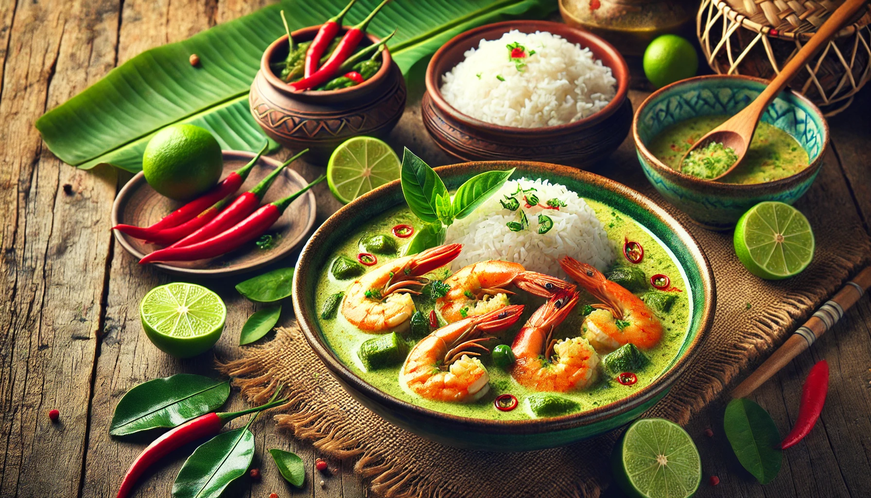 Thaise Groene Curry met Garnalen: Pittig en Authentiek