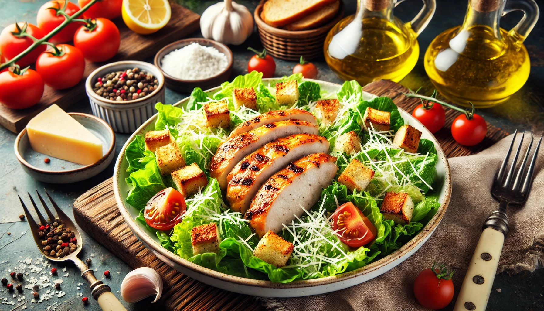 Caesar Salade met Gegrilde Kip: Een Klassieke Salade met een Twist
