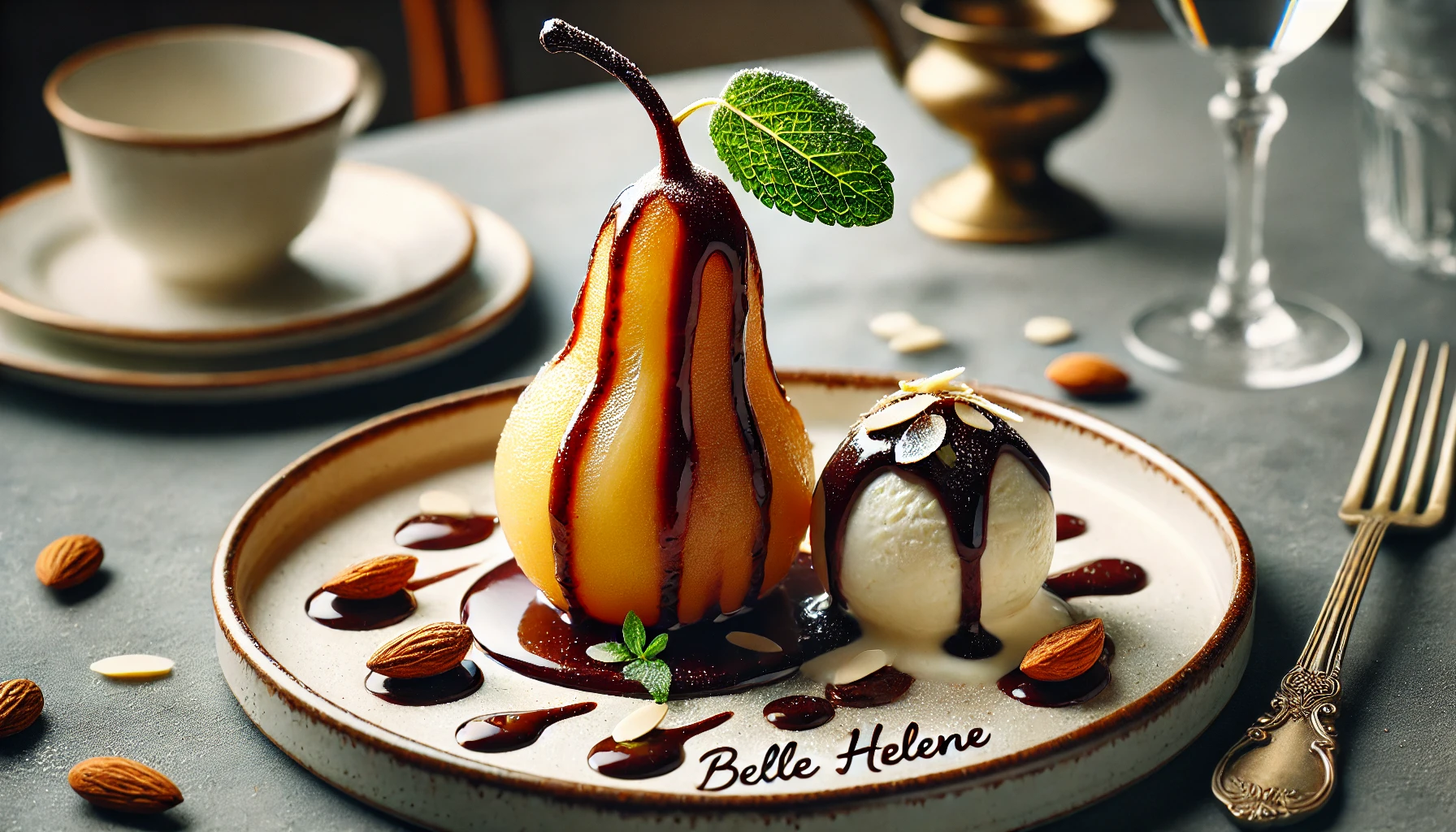 Pear Belle Helene: Een Klassiek Frans Dessert