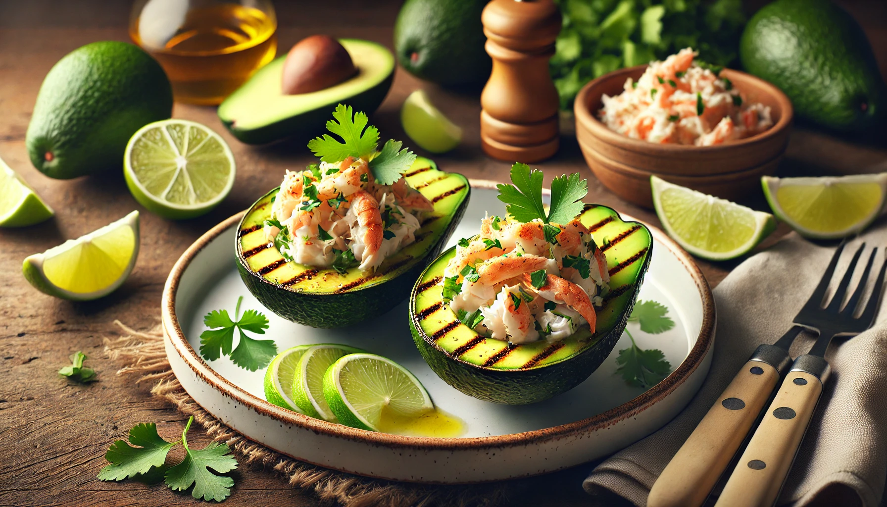 Gegrilde Avocado met Krabvlees: Een Culinaire Sensatie