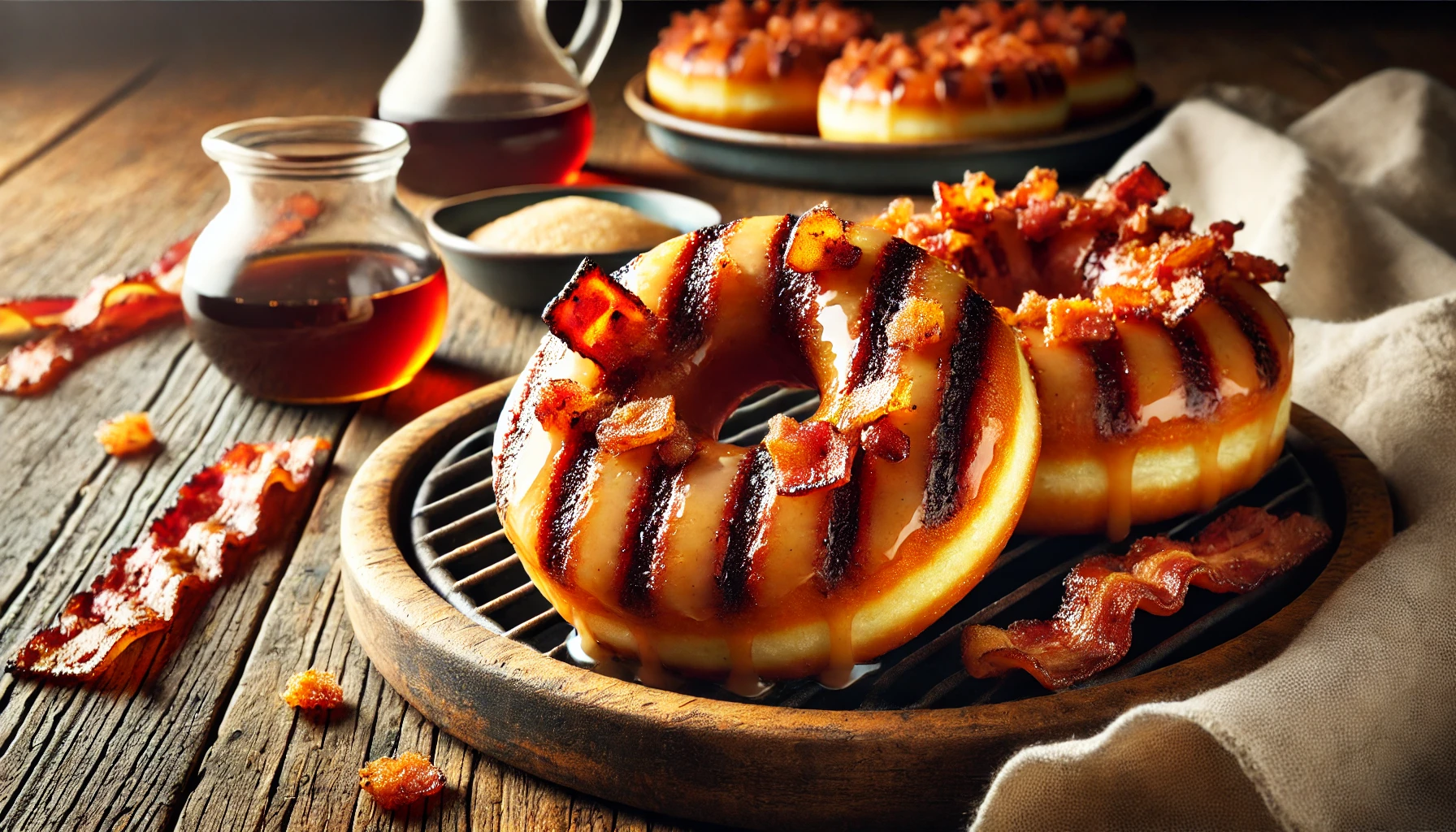 Gegrilde Esdoorn Bacon Donuts: De Perfecte Zoet-Hartige Traktatie