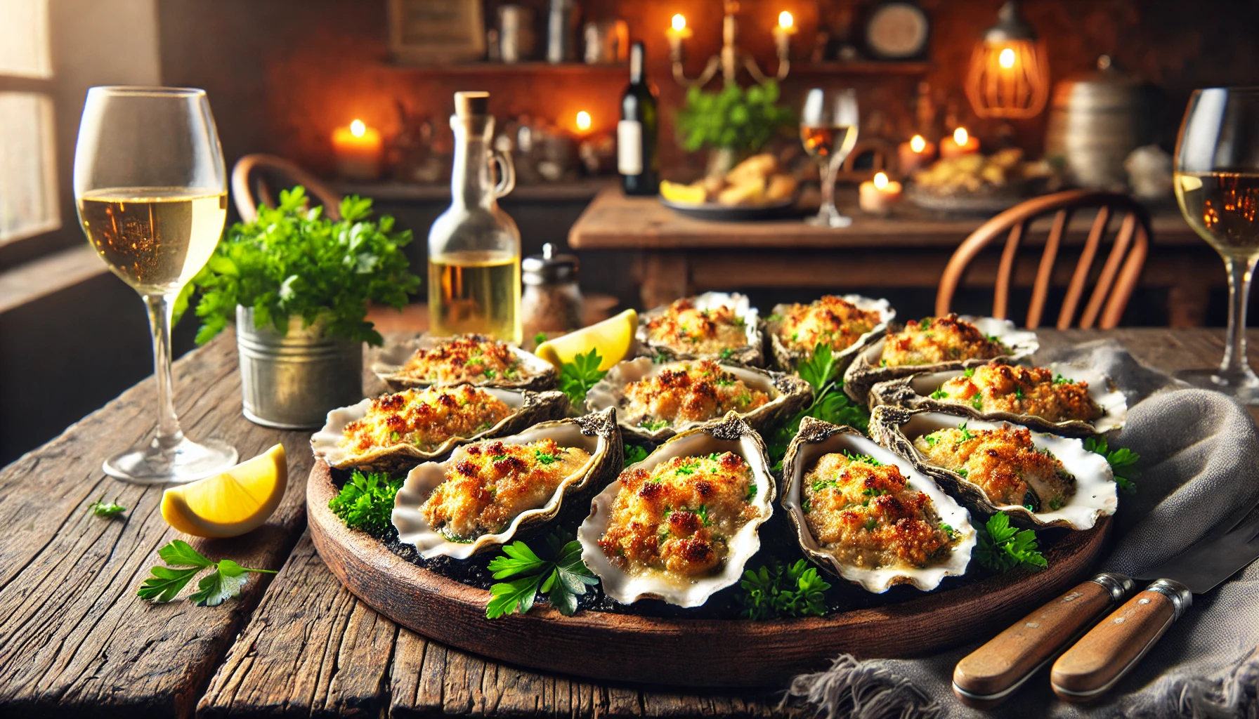 Gegratineerde Oesters