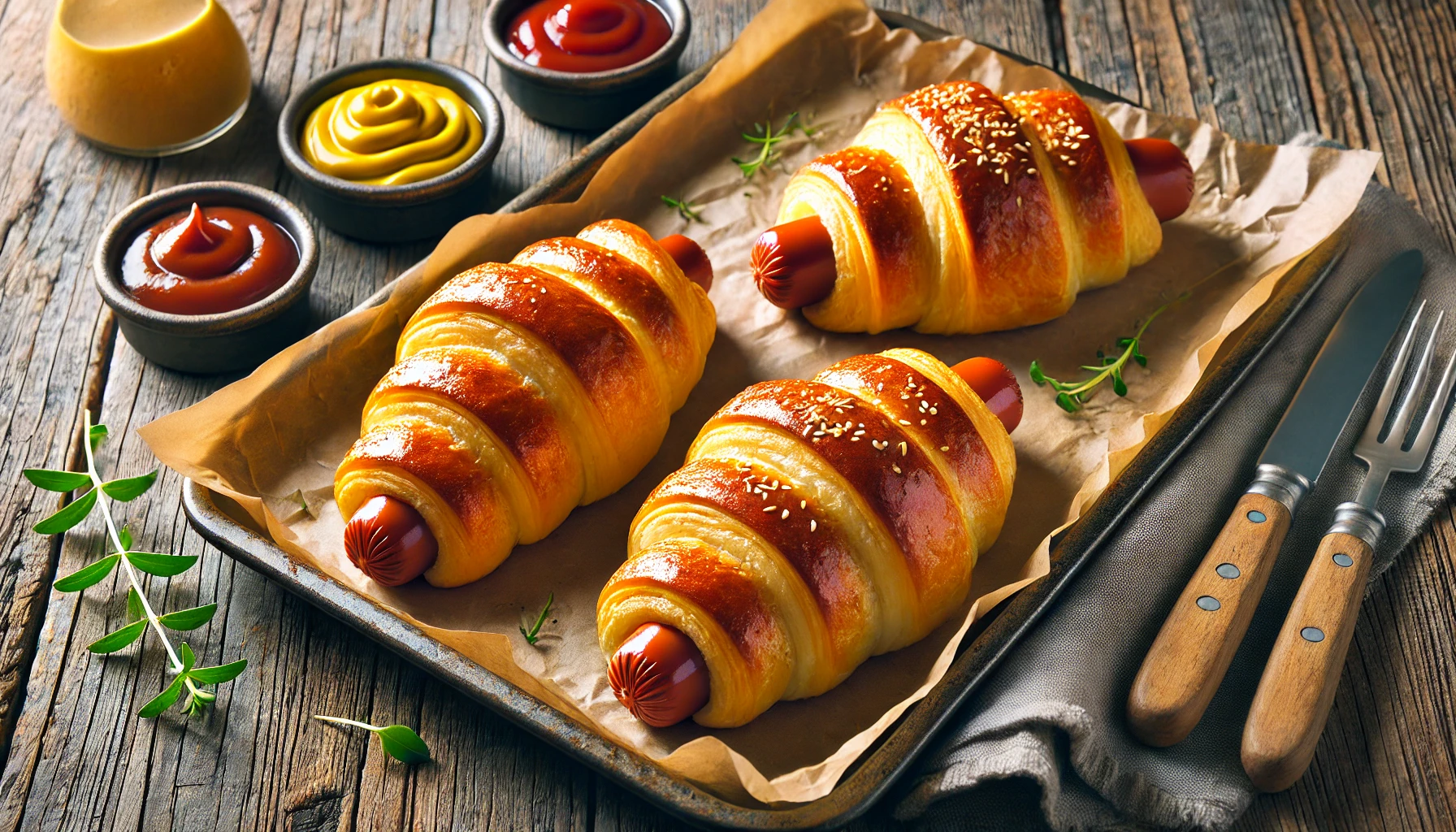 Croissant Hot Dogs