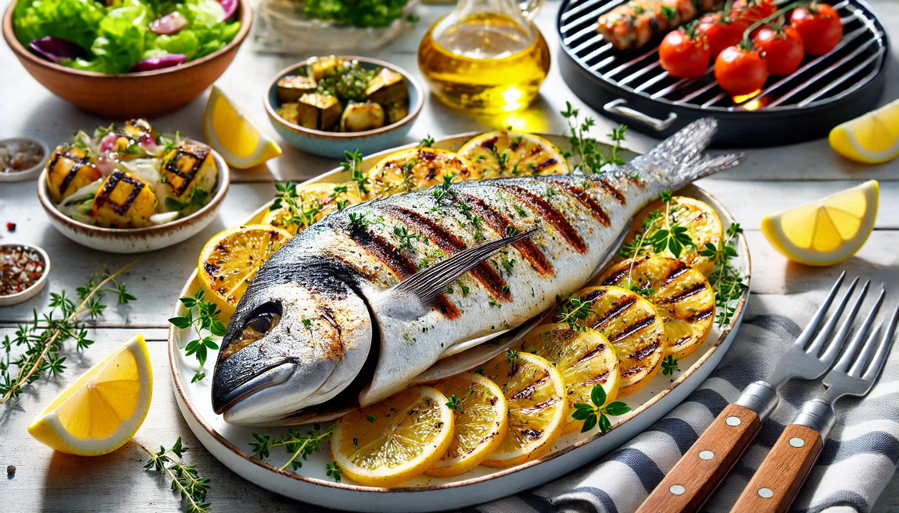 dorade-gegrild-met-een-marinade-van-olijfolie-citroen-en-tijm-van-de