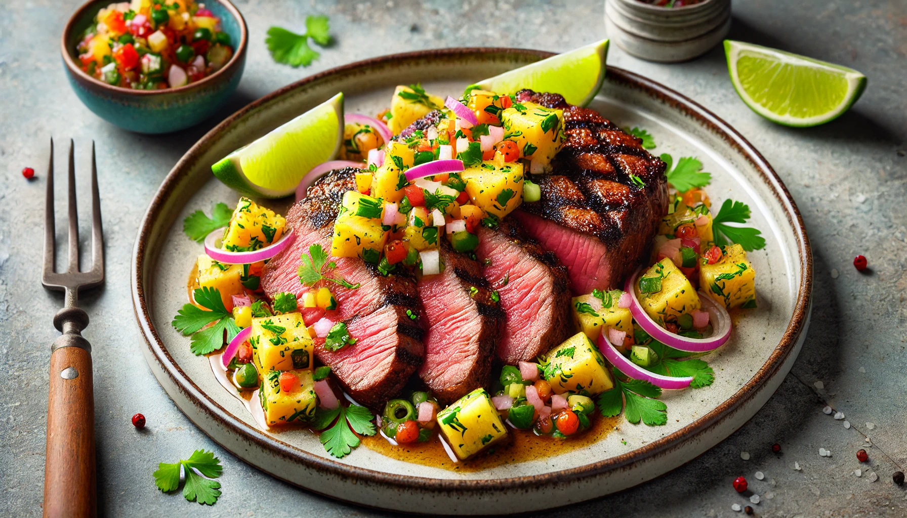 Entrecote met Ananas-Jalapeño Salsa: Een Smakelijke Sensatie