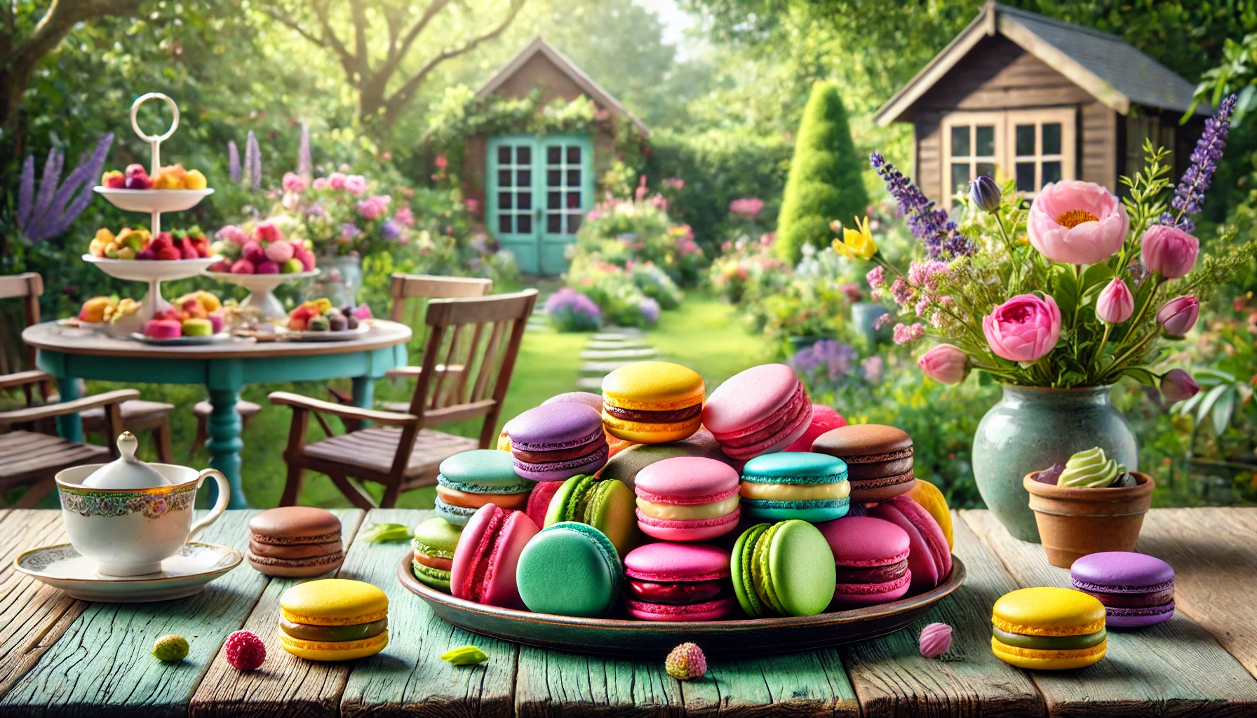 Macarons: Kleurrijke Franse Amandelkoekjes Gevuld met een Romige Ganache in Verschillende Smaken