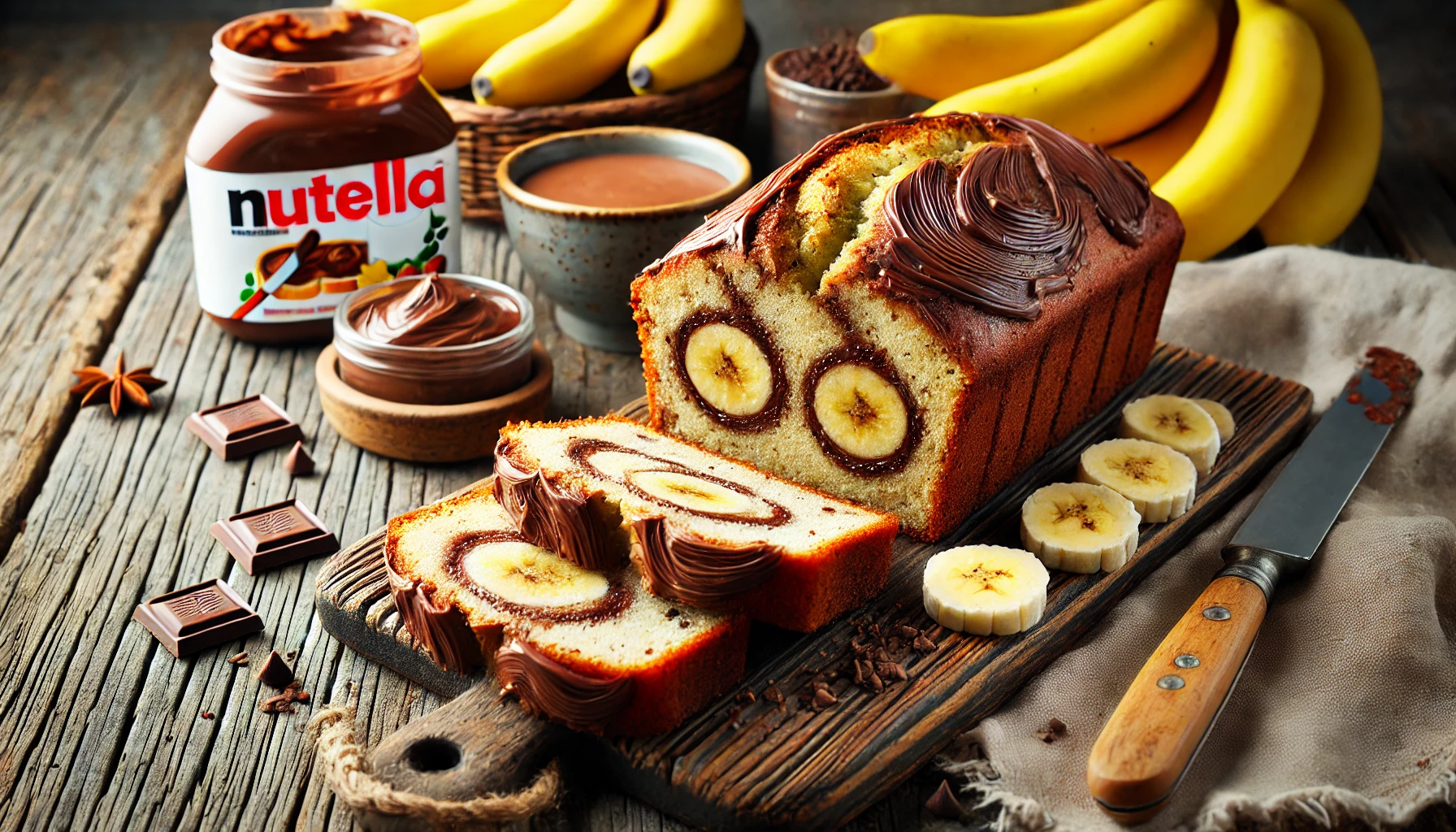 Nutella Bananenbrood: Een Smeuïge Twist op Klassiek Bananenbrood