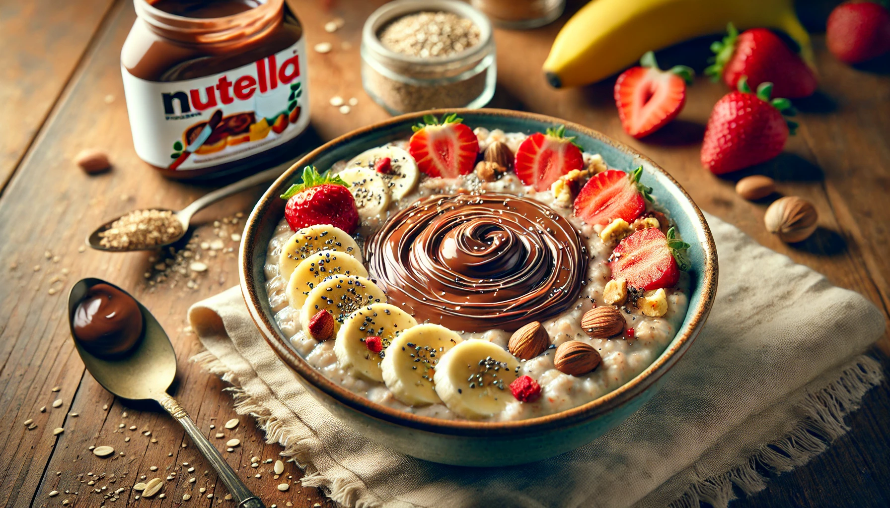 Nutella Havermout: Een Warm, Troostend Ontbijt
