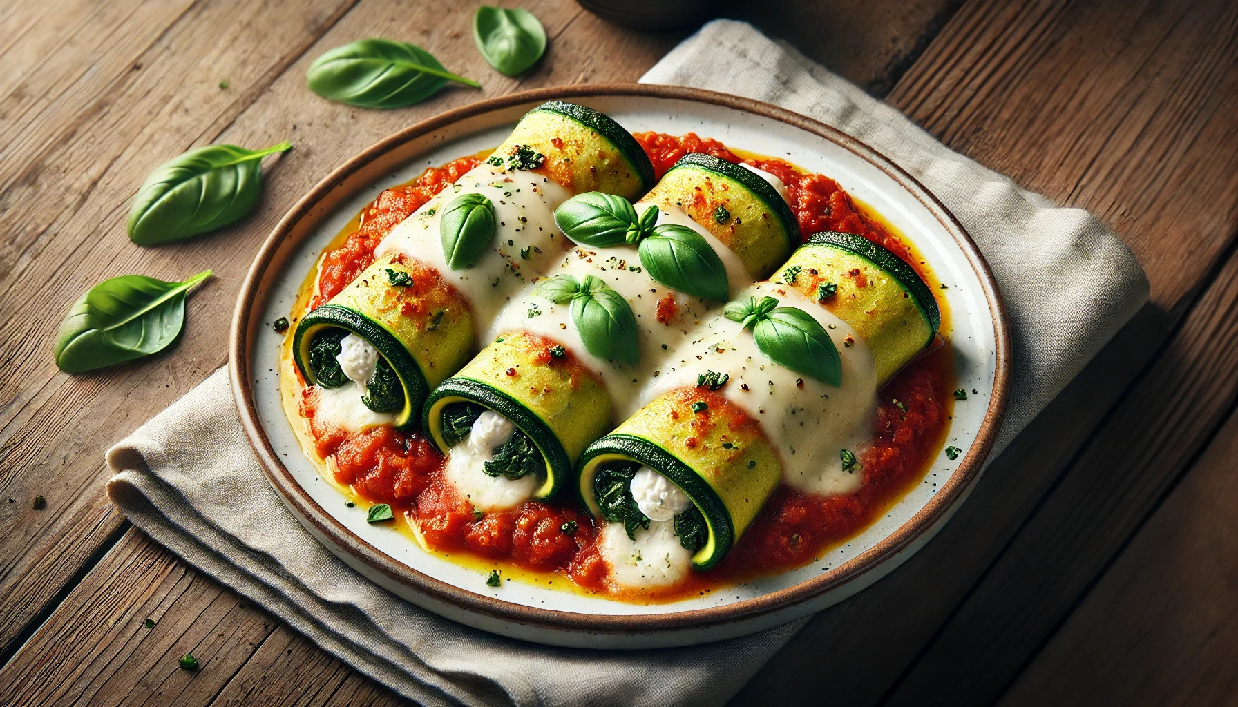 Courgette Cannelloni met Ricotta en Spinazie Uit de Oven