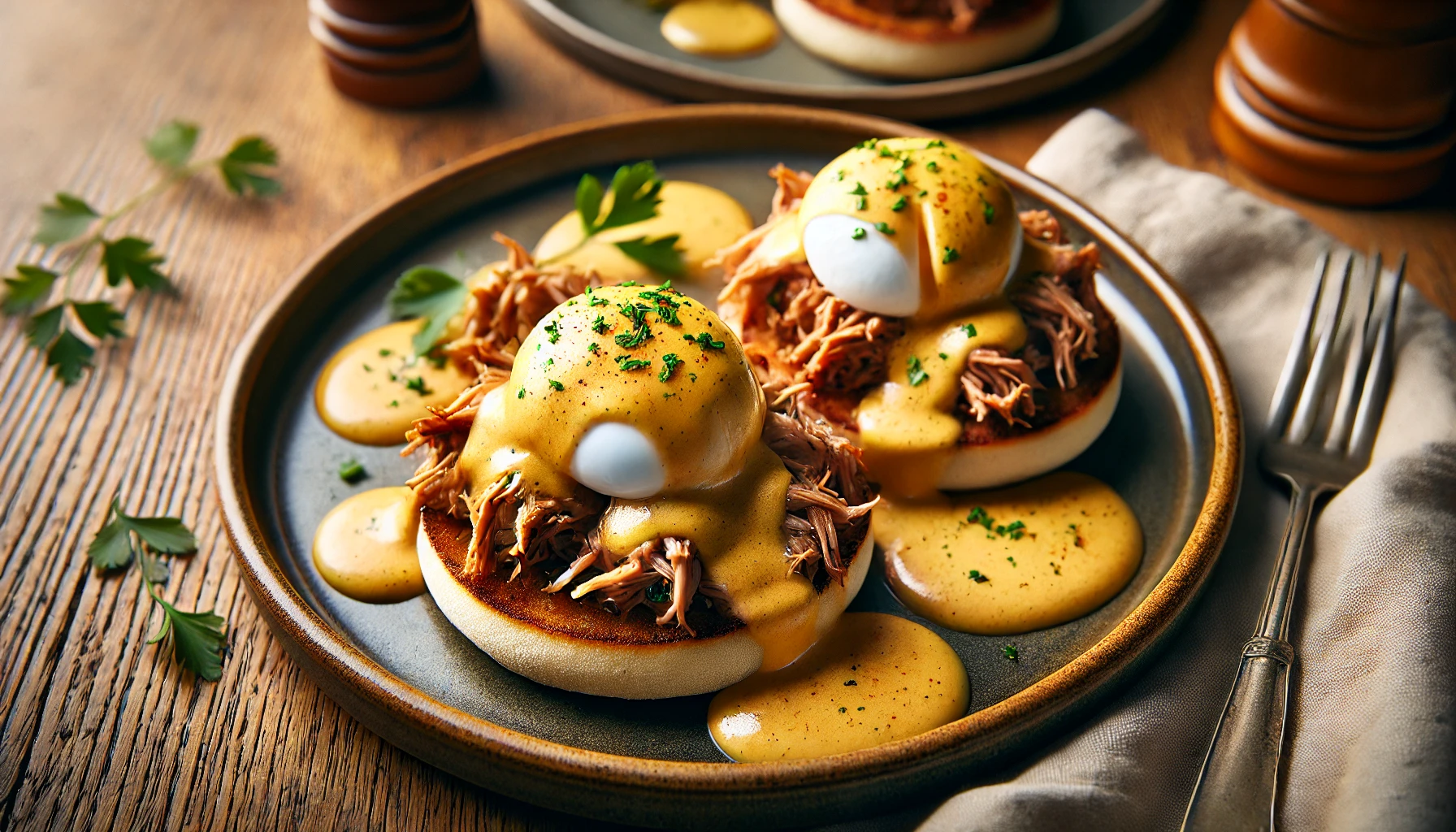 Eggs Benedict Pulled Pork