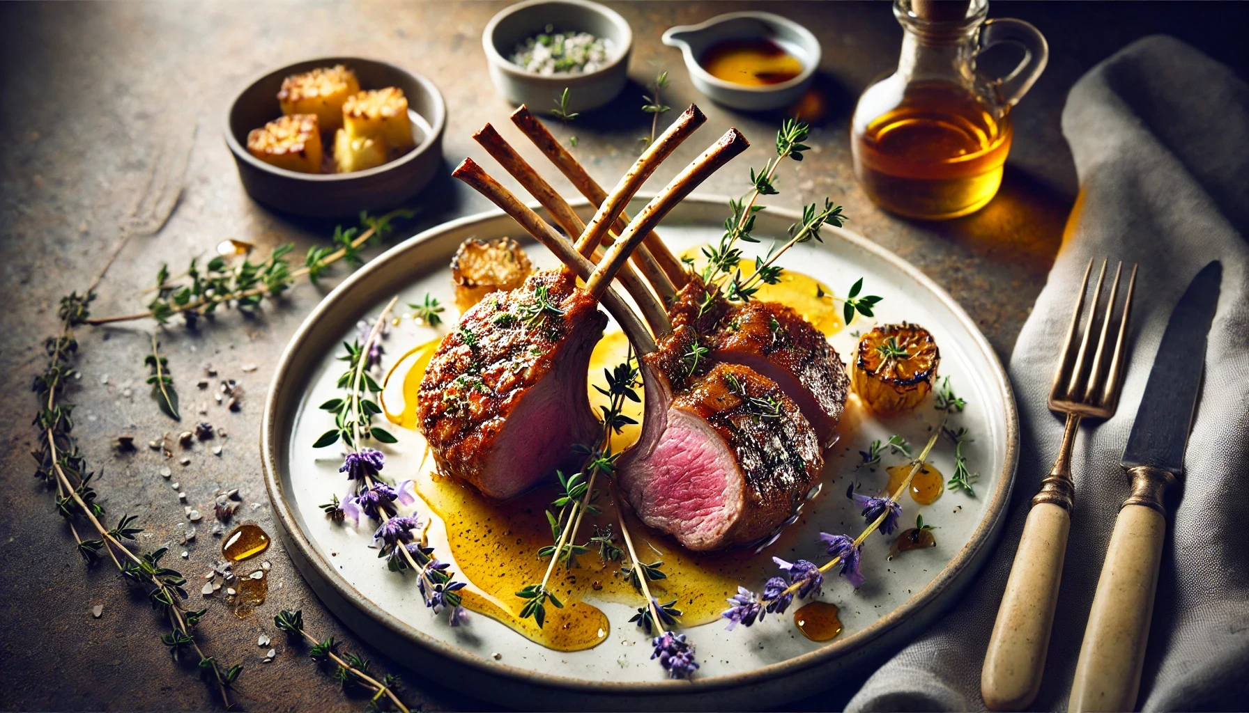 Lamsrack met Lavendel en Honing: Een Delicate Smaakervaring