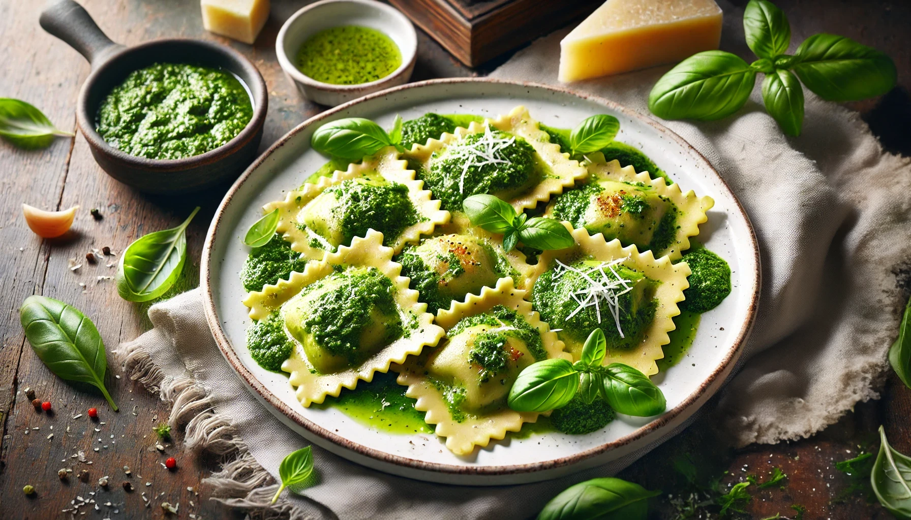 Pesto Ravioli: Een Hemelse Combinatie van Ricotta en Pesto