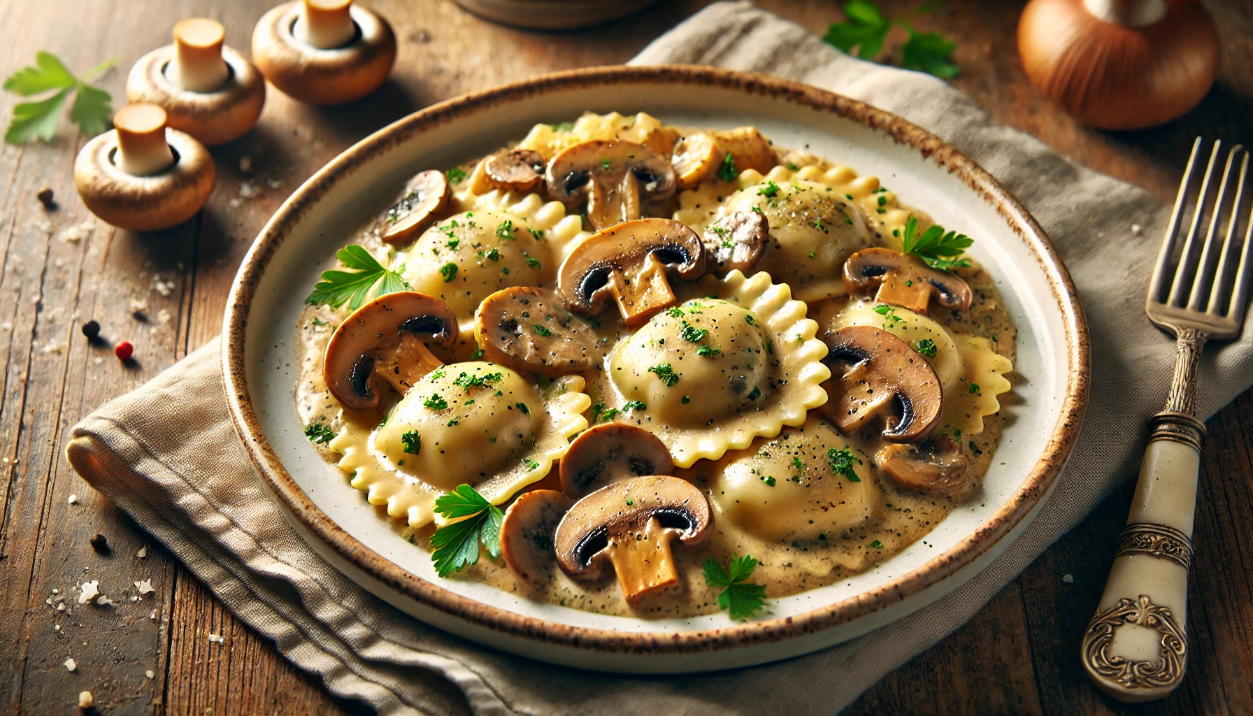 Ravioli ai Porcini: Gevulde Pasta met Paddenstoelen