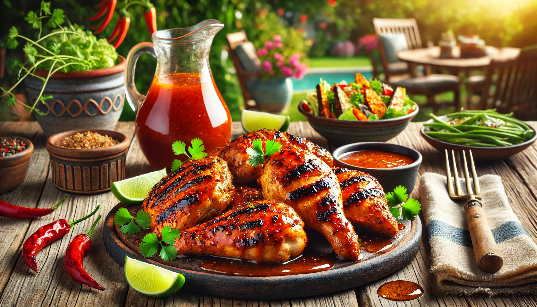 BBQ Kip met Chipotle-Honing Glazuur Een Pittig-Zoete Combinatie