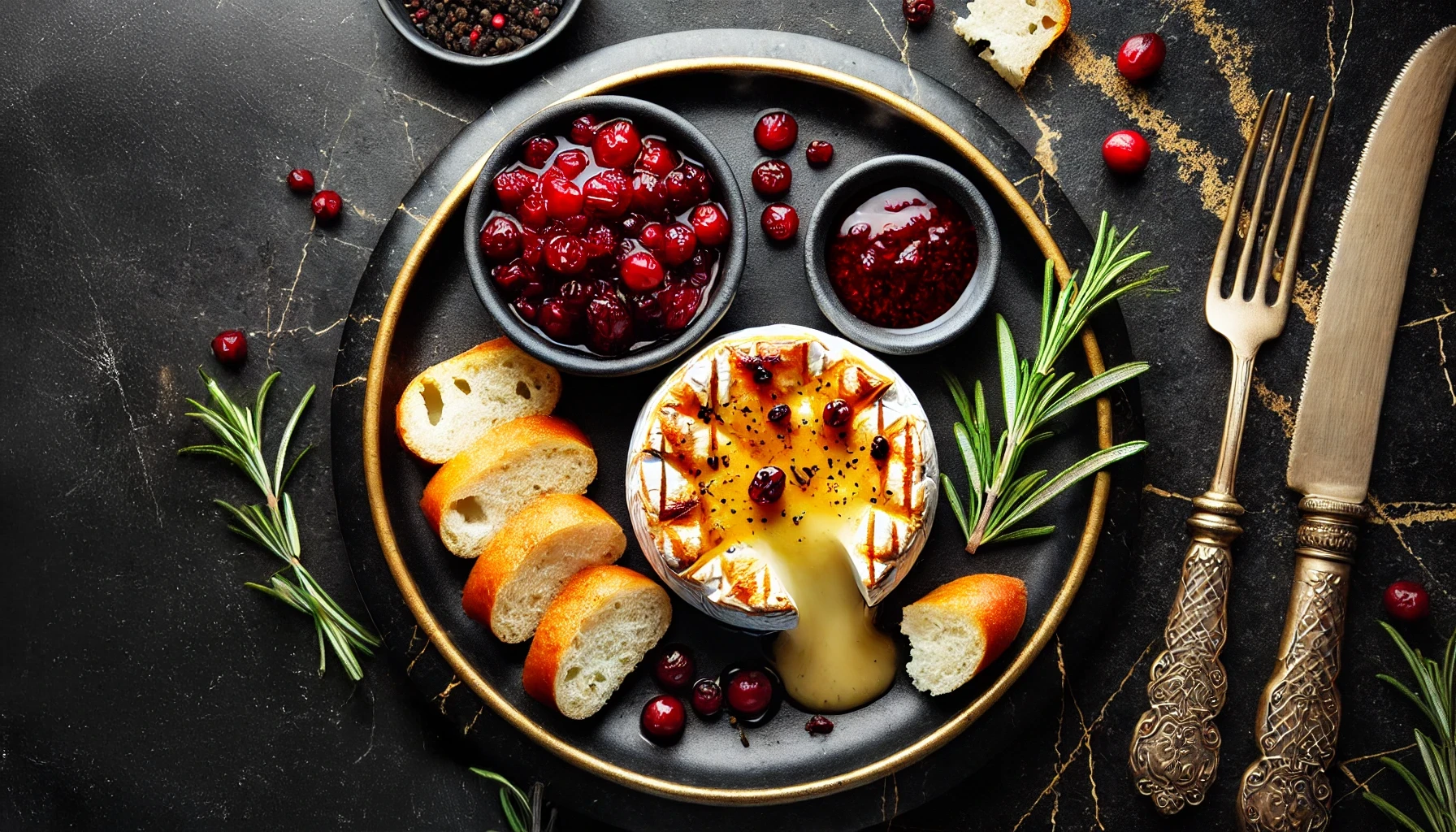 Gebakken Camembert met Cranberrycompote