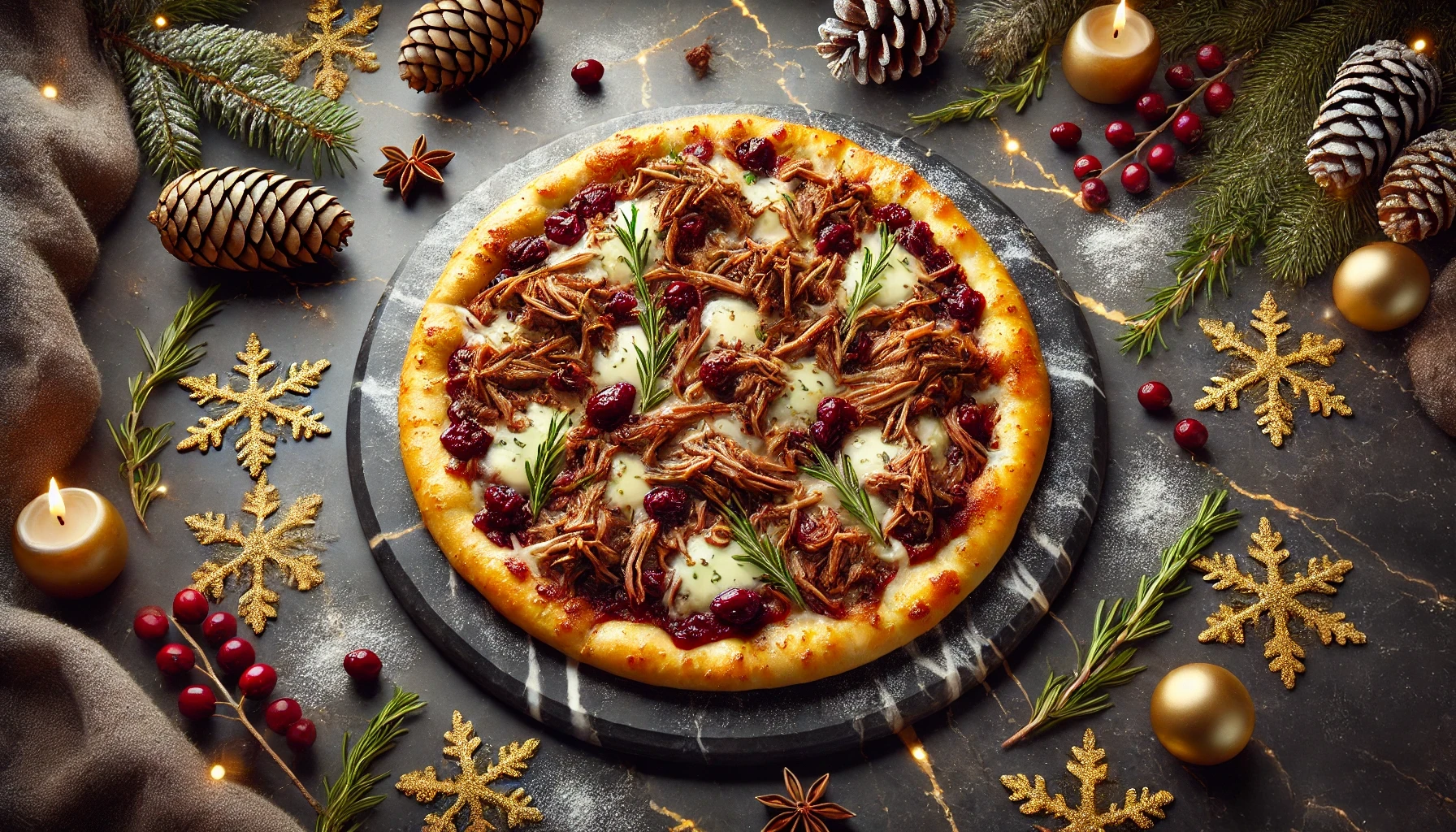 Pizza met Hertenstoof en Cranberry – Een Winterse Delicatesse