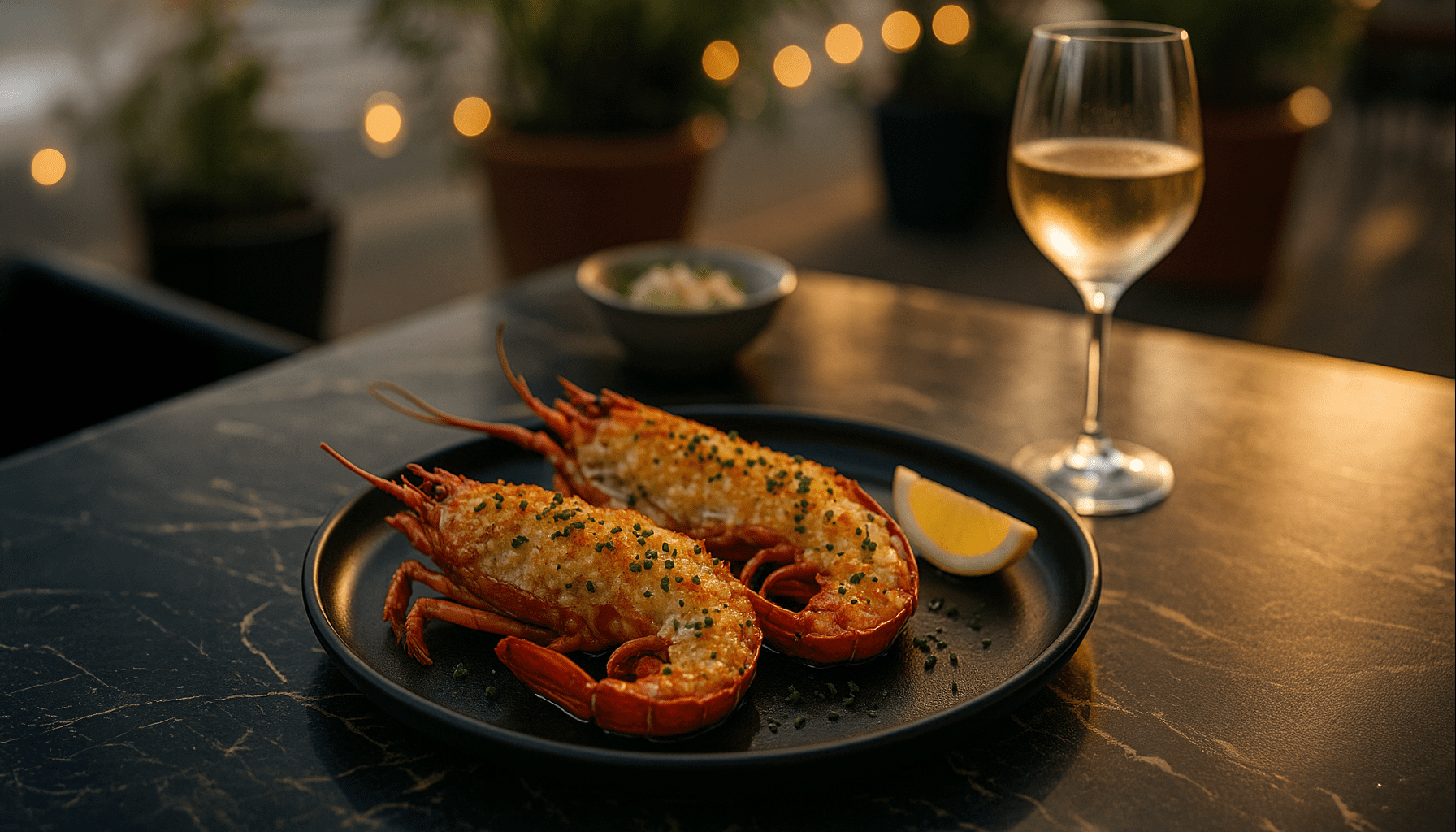 Kreeft Thermidor light met miso-boter snel en vol umami