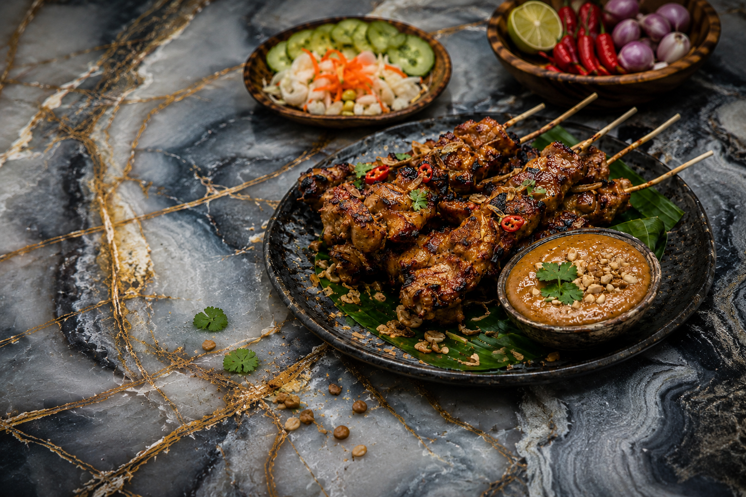 Indonesische saté van kippendij – sappige BBQ saté vol umami en pindasaus
